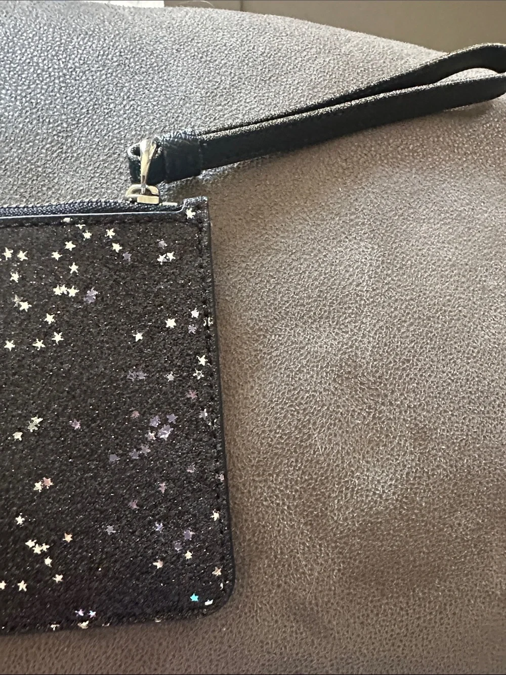 Coach Black Star Glitter Wristlet